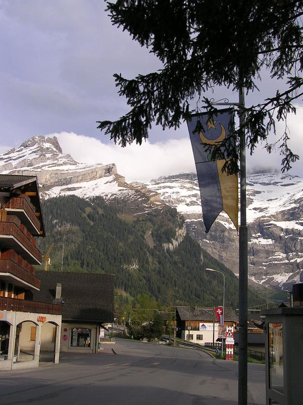 0010  Les Diablerets - Vaudské Alpy, znak města.JPG