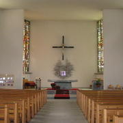 0361 Saas Fee Herz-Jesu-Pfarrkirche (farní kostel Ježíšova srdce), interiér.JPG