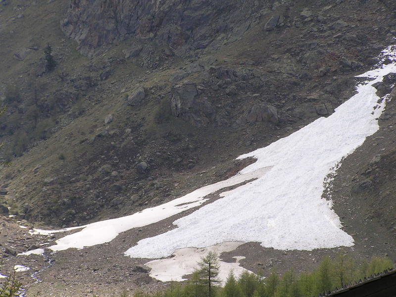 0377 Saas Fee - Walliské Alpy, ledovcový splaz.JPG