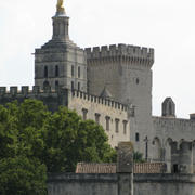 Papežský palác při pohledu z mostu