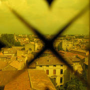 Avignon přes vitráž