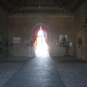 Pohled do vstupní místnosti hradu