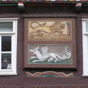 074 Stadthagen - domy v Obernstrasse _Horn_ ulici__ freska.JPG
